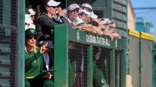 CSU softball dugout