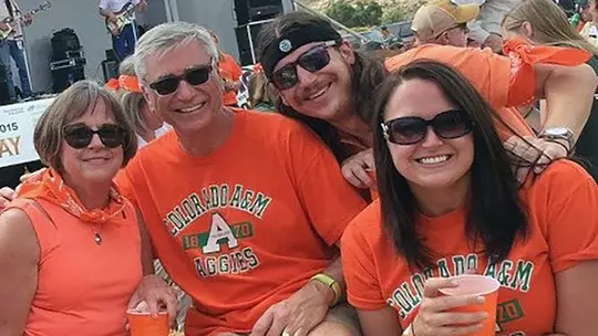 Russ Thompson and family