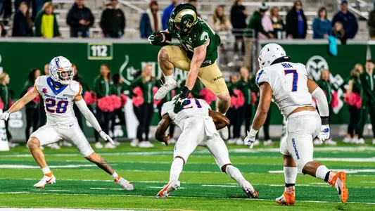 Trey McBride hurdle vs. Boise State
