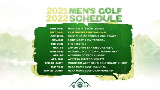 2021-22 Men's Golf Schedule