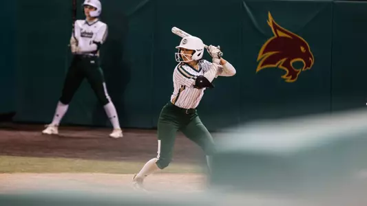 Maya Matsubara hits against Texas State
