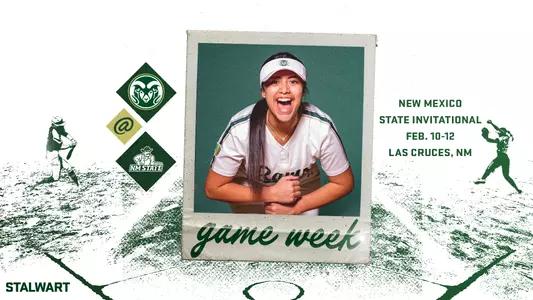 Softball at New Mexico State Game Week Graphic
