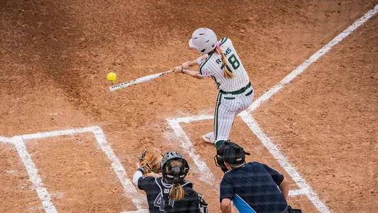 Ashley York hits against Utah State