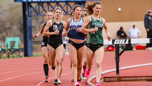 Anna Petr runs at Mines