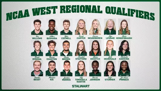 NCAA West Regional Qualifiers Graphic