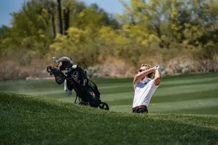 Rasmus Hjelm at the 2023 NCAA Men's Golf Championships (Day 2)