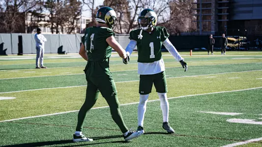 Isaiah Essissima and Henry Blackburn 2024 Spring Practice Day 1