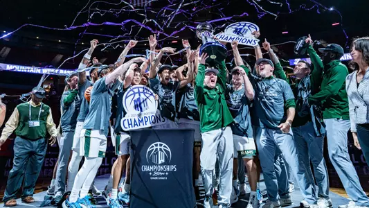 Team on the podium