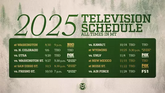 2025 TV Schedule