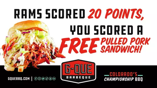 G-Que BBQ Free Sandwich