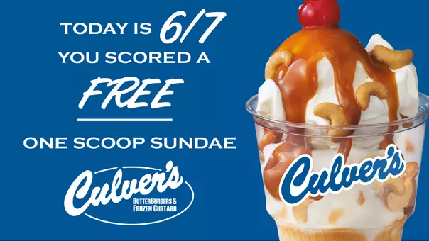 Culver's 6/7 Sunday