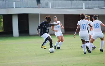 Flying high; Charleston Southern soars to 3-2 win over Patriots Image