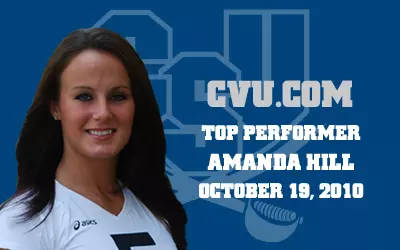 Hill Named Collegiate Volleyball Update Top Performer Image