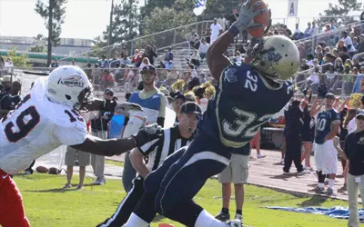 Perera, Mounce Have Career Days as Bucs Fall to Flames 38-16 Image