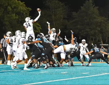 Brown's blocked PAT secures 59-58 win over rival Coastal Carolina in 2 OT classic Image
