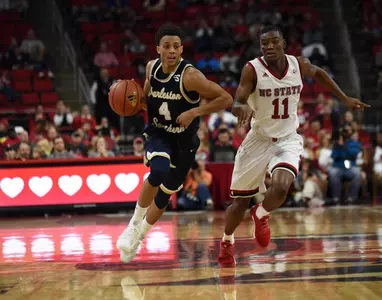 Strong second half not enough in 78-56 loss at NC State Image