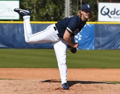 Constantakos' pitching, early offense leads Charleston Southern past Delaware State in series finale Image