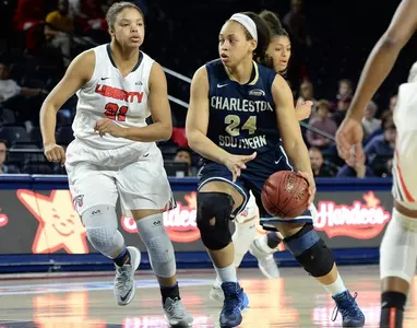 Late basket, strong defense leads No. 5 Charleston Southern past No. 4 Liberty in Big South quarterfinals Image