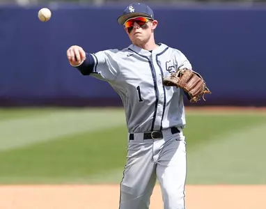 Vesnesky doubles twice in Buccaneers' setback in Big South opener Image