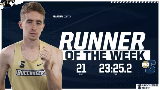 Fearghal Curtin Big South Runner of the Week 10.21 graphic