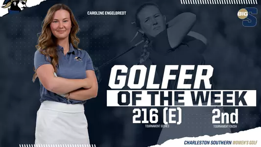 Caroline Engelbredt Big South Golfer of the Week 11.11.21 graphic