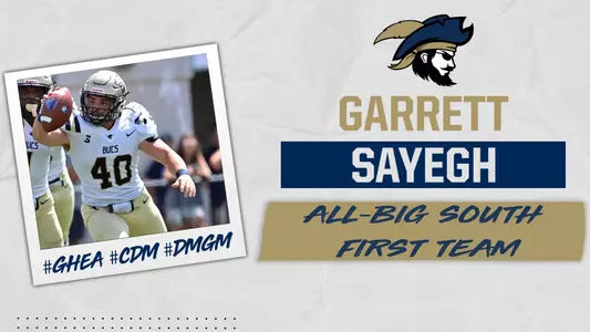 Garrett Sayegh All-Big South First Team graphic