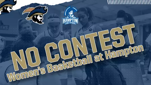 WBB at Hampton no contest graphic