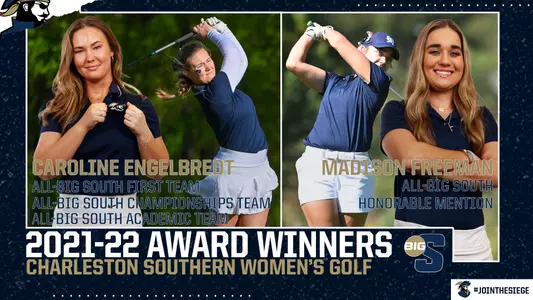 All-Big South women's golf awards graphic
