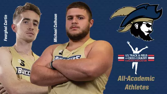 Michael Calhoun & Fearghal Curtin USTFCCCA All-Academic Athlete graphic