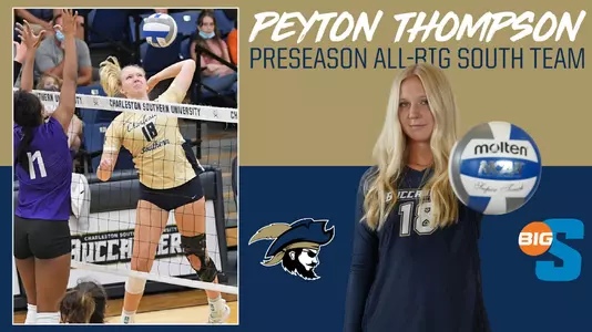 Peyton Thompson Preseason All-Big South graphic