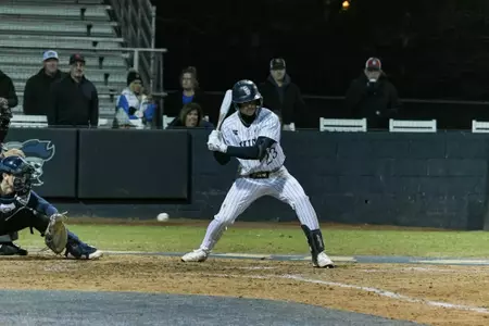 Charleston, S.C. — Charleston Southern infielder Blake Edgmon (23) at bat in Division 1 men’s baseball action between Charleston Southern University and Bucknell University on February 13, 2026, at Charleston Singleton Baseball Complex.
(Mandatory Credit: Arthur Ellis Photography)