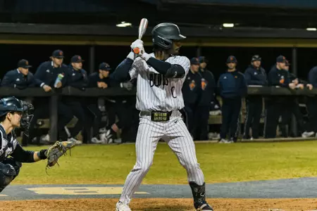 Charleston, S.C. — in Division 1 men’s baseball action between Charleston Southern University and Bucknell University on February 13, 2026, at Charleston Singleton Baseball Complex.
(Mandatory Credit: Arthur Ellis Photography)