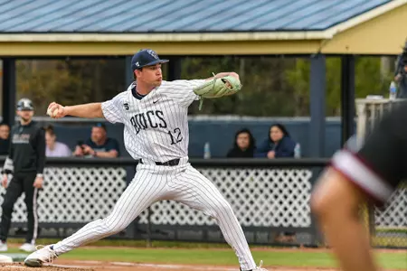 Charleston, S.C. — in Division 1 men’s baseball action between Charleston Southern University and Elon University on February 20, 2026, at Charleston Singleton Baseball Complex.
(Mandatory Credit: Arthur Ellis Photography)
