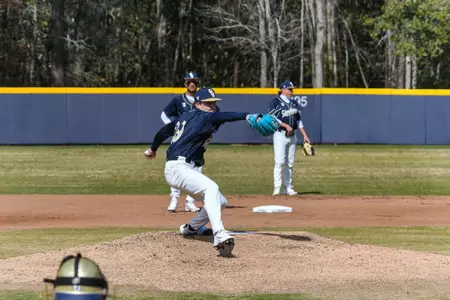 Charleston, S.C. — in Division 1 men’s baseball action between Charleston Southern University and Bucknell University on February 14, 2026, at Charleston Singleton Baseball Complex.
(Mandatory Credit: Arthur Ellis Photography)