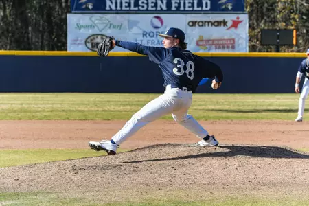 Charleston, S.C. — in Division 1 men’s baseball action between Charleston Southern University and Bucknell University on February 14, 2026, at Charleston Singleton Baseball Complex.
(Mandatory Credit: Arthur Ellis Photography)