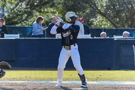 Charleston, S.C. — Charleston Southern outfielder Tyler Wright (0) at bat in Division 1 men’s baseball action between Charleston Southern University and Bucknell University on February 14, 2026, at Charleston Singleton Baseball Complex.
(Mandatory Credit: Arthur Ellis Photography)