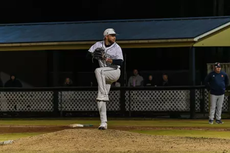 Charleston, S.C. — in Division 1 men’s baseball action between Charleston Southern University and Bucknell University on February 14, 2026, at Charleston Singleton Baseball Complex.
Charleston Southern won 8–5.
(Mandatory Credit: Arthur Ellis Photography)
