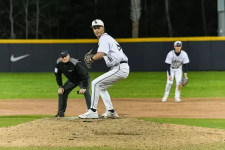 Charleston, S.C. — Charleston Southern right-handed pitcher Aydan Smith (46) in Division 1 men’s baseball action between Charleston Southern University and Elon University on February 22, 2026, at Charleston Singleton Baseball Complex.
Charleston Southern won 12–7.
(Mandatory Credit: Arthur Ellis Photography)