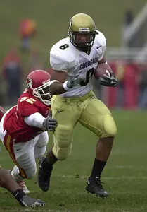 Colorado's Daniel Jolly breaks away from