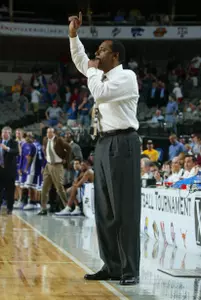 coach patton at Big 12 tournament
