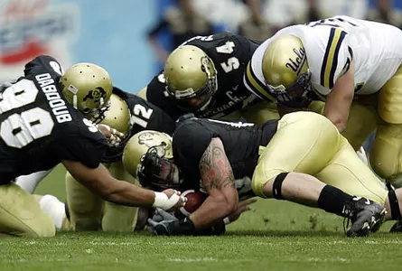 Colorado defensive end Matt McChesney,