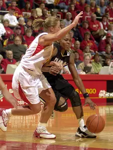 Iowa State's Erica Junod defends against