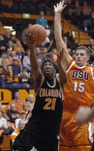 OREGON STATE OUTSCORES CU, 98-87