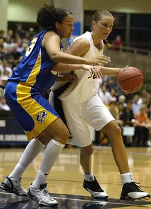 Colorado center Tera Bjorklund, right,