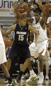 Colorado forward Chris Copeland tries to