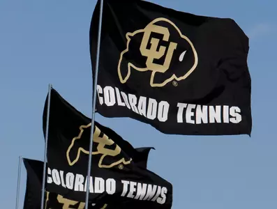 tennis flags at south campus
