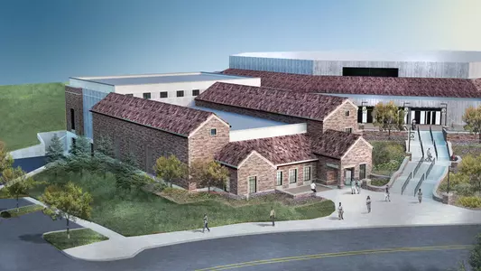 Basketball Volleyball Practice Facility Rendering