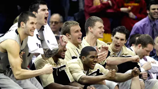 Men's Basketball Bench Celebration