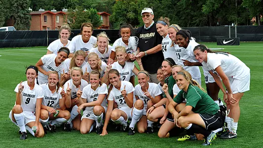 The Buffs celebrate their Colorado Cup victory.