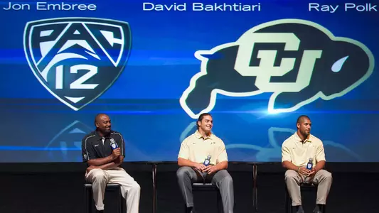 Jon Embree David Bakhtiari Ray Polk Pac-12 Media Day